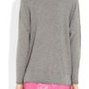 Vince Cotton Slub Jersey Sweater in Gray - Lyst