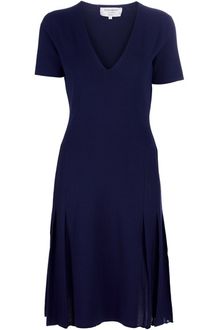 Yves Saint Laurent Vneck Dress - Lyst