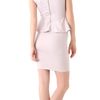 Alice + Olivia Victoria Peplum Dress in Beige (nude) - Lyst