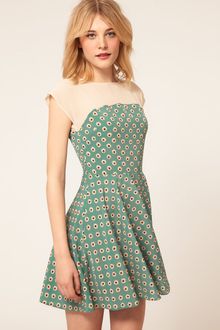 ASOS Collection Skater Dress in Daisy Print - Lyst