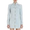 Balmain Shirt Dress in Blue (denim) - Lyst