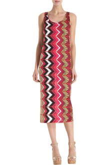 Carven Printed Long Tank Dress - Lyst