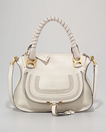 Chloé Small Marcie Shoulder Bag Dove - Lyst