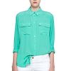 Equipment Signature Blouse  in Blue (aqua marine) - Lyst