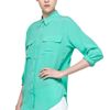 Equipment Signature Blouse  in Blue (aqua marine) - Lyst