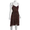 Free People Red and Black Floral Mesh Spaghetti Strap Dress in Brown (red) - Lyst