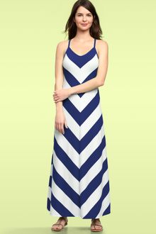 Black  White Striped Maxi Dress on Gap Chevron Stripe Maxi Dress In Green  Green   White Stripe    Lyst