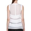 Givenchy Tiered Chiffon Blouse in White in White - Lyst