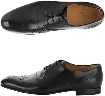 Gucci Laceup Brogue Detail Shoes - Lyst