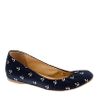 J.crew Cece Printed Ballet Flats in Blue (navy) - Lyst