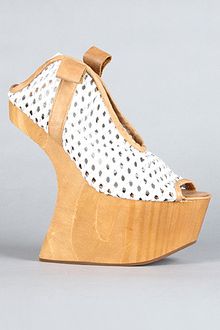 Jeffrey Campbell The Kelsey Up Shoe in White and Tan - Lyst