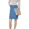Jil Sander Wool Skirt in Blue - Lyst