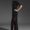 L.a.m.b. Runway Silk Maxi Dress in Navygreen in Blue (navy & green) - Lyst