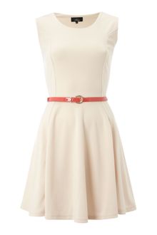 Madam Rage Belted Skater Dress - Lyst