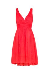 Mango Flared Silk Dress