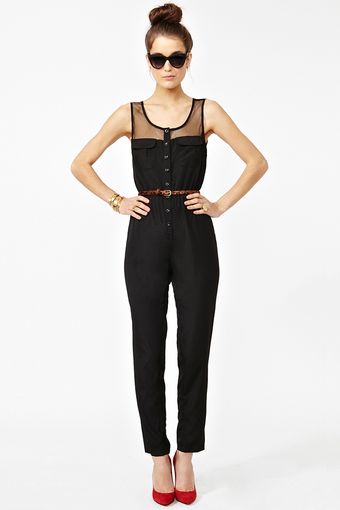 Nasty Gal Mad Mesh Jumpsuit - Lyst