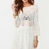 Nasty Gal Valentina Crochet Dress in White (ivory) - Lyst