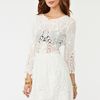 Nasty Gal Valentina Crochet Dress in White (ivory) - Lyst