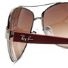 Ray-ban Rayban Mens Aviator Sunglasses in Brown for Men (red frame/brown gradient lens) - Lyst