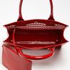Tory Burch Mini Georgiana Perforated Tote in Red (french red) - Lyst