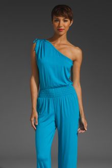 Trina Turk Fathom One Shoulder Romper - Lyst