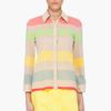 Alice + Olivia Multicolor Striped Silk Blouse in Multicolor - Lyst