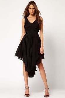 ASOS Collection Asos Chiffon Dress with Gathered Skirt - Lyst