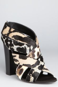 Giuseppe Zanotti Leopard Pony Hair Alien Crisscross Sandals - Lyst