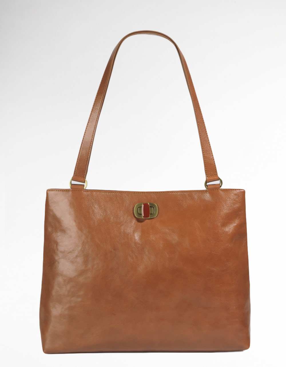 Hobo Debora Leather Tote Bag in Brown (cognac) | Lyst