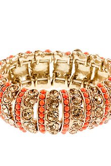 J.Crew Stripe Crystal Stretch Bracelet - Lyst