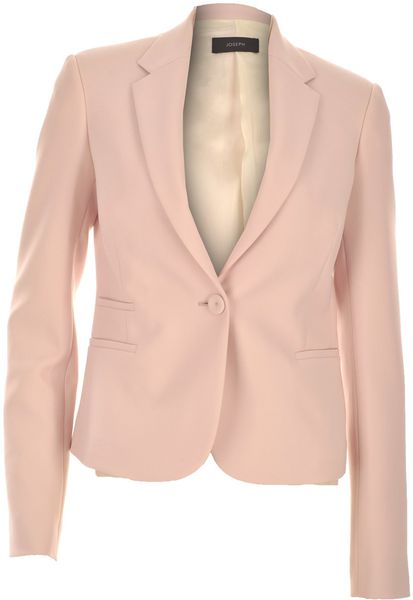 Joseph Jazz Crepe Jacket in Powder in Pink (powder) - Lyst