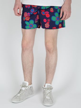  Marc By Marc Jacobs Mens Floral Swim Shorts 