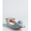Miu Miu Light Blue Patent Leather Rose Bow Ballet Flats in Blue - Lyst