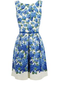 Oasis Dobby Spot and Lace Dress - Lyst