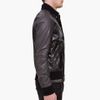 Pierre Balmain Black Leather Bomber Jacket in Black for Men - Lyst
