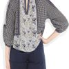 Rebecca Taylor Printed Silk Blouse in Blue (multicolored) - Lyst
