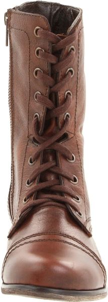steve madden troopa brown boots