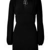 Azzaro Black Crystal Neck Dress in Black - Lyst