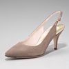Ferragamo Canvas Slingback in Gray (elephant (grey)) - Lyst