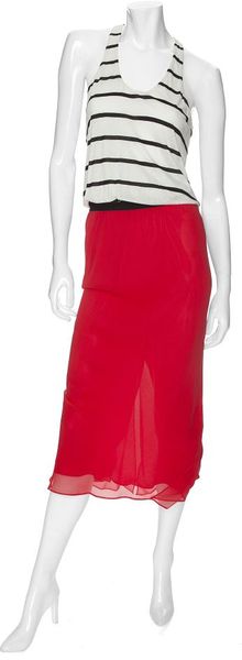  Exclusive Jersey and Chiffon Maxi Dress 