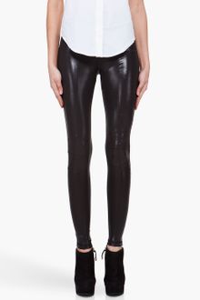 Pierre Balmain Glossy Black Leggings - Lyst