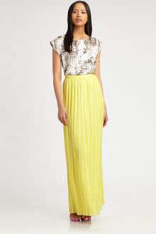 Alice + Olivia Leopardprint Silk Top - Lyst