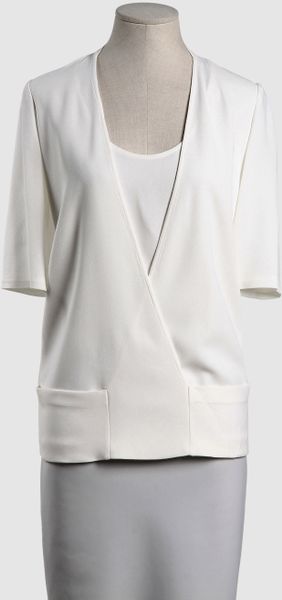 Calvin Klein Calvin Klein Collection Blouses in White (ivory) - Lyst