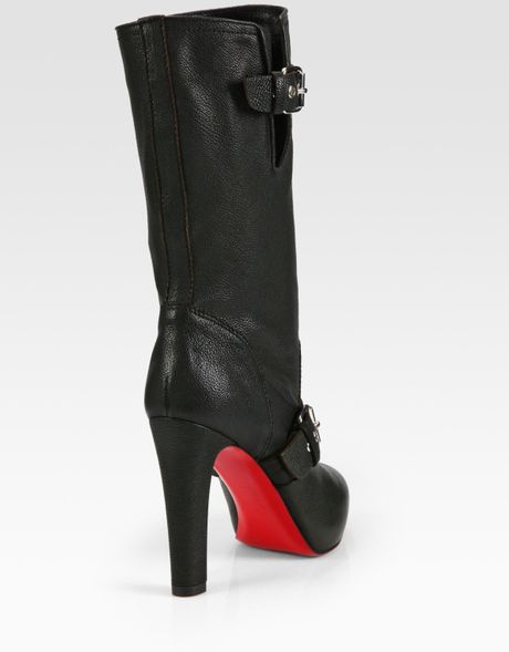 louboutin moto boots