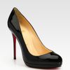 Christian Louboutin Patent Leather Platform Pumps in Black - Lyst