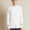 Comme Des Garçons Borad Stripe Ester Mesh Cuff Shirt in White for Men - Lyst
