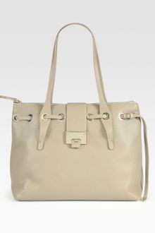 Jimmy Choo Rhea Grainy Calf Medium Tote - Lyst