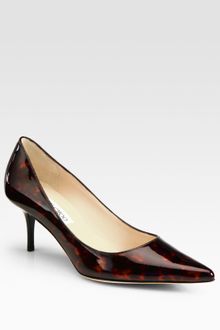 Jimmy Choo Aurora Tortoiseprint Patent Leather Pumps - Lyst