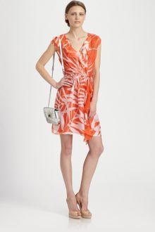 Milly Madeira Silk Ruffle Dress - Lyst