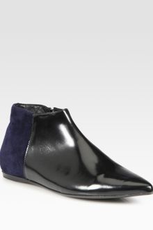 Pierre Hardy Two Tone Leather and Suede Ankle Boots - Lyst